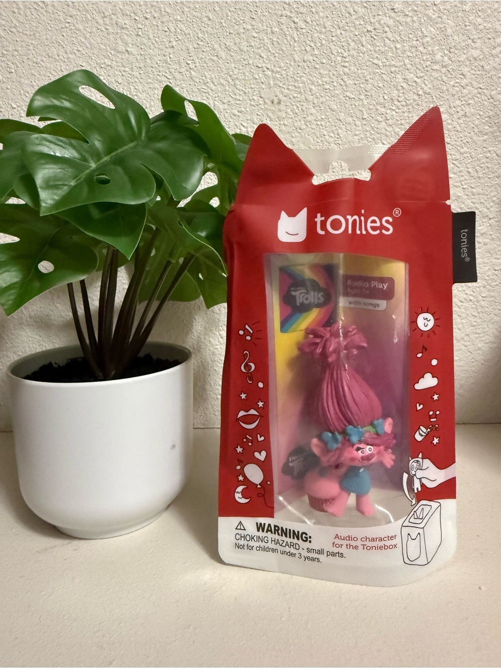 tonies Pink Trolls Audio Character Figurine - Kids Learning Toy